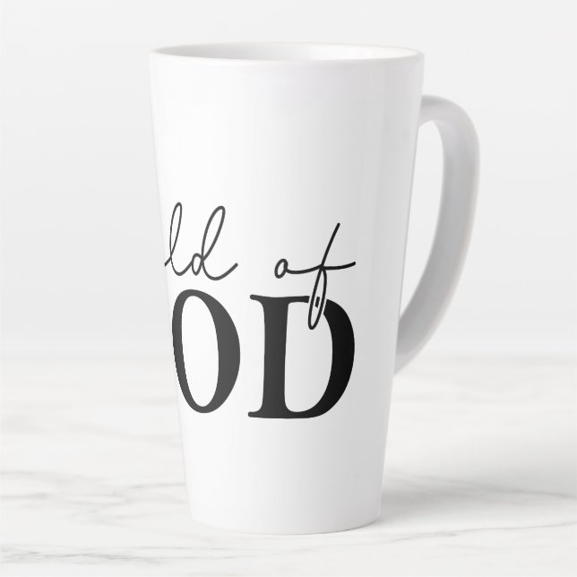 Tasse Latte Enfant de Dieu (Angle droit)