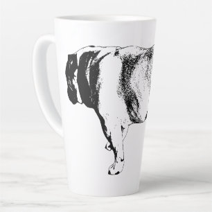 Tasse Latte Enjambée Confiante, Calme Matinal
