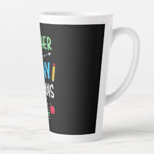 Tasse Latte Enseignant Cadeau enseignant minuscules humains
