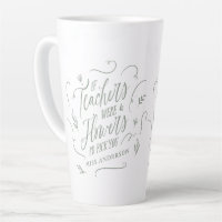 Enseignant moderne élégant script sage vert porte 