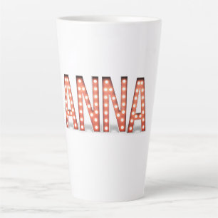 Tasse Latte Enseignes au néon Anna