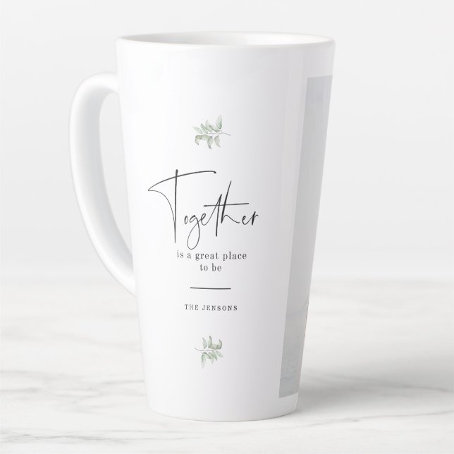 Tasse Latte Ensemble Citer la photo de famille (Angle gauche)