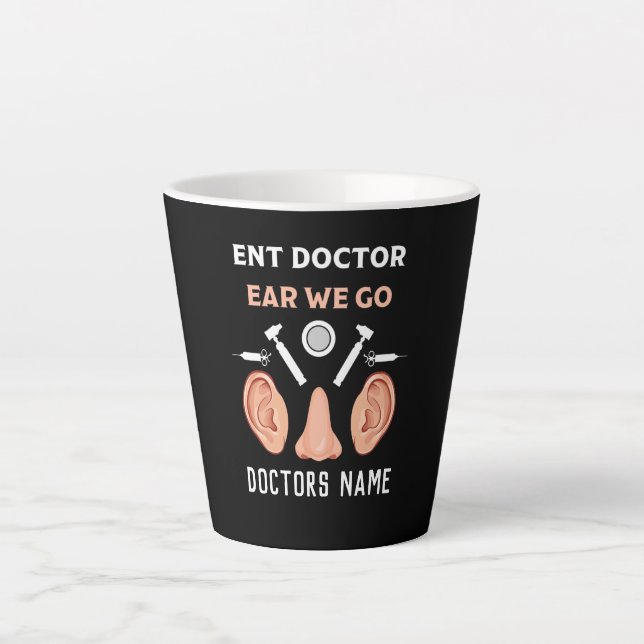 Tasse Latte ENT Otolaryngologie Otorhinolaryngologue (Devant)