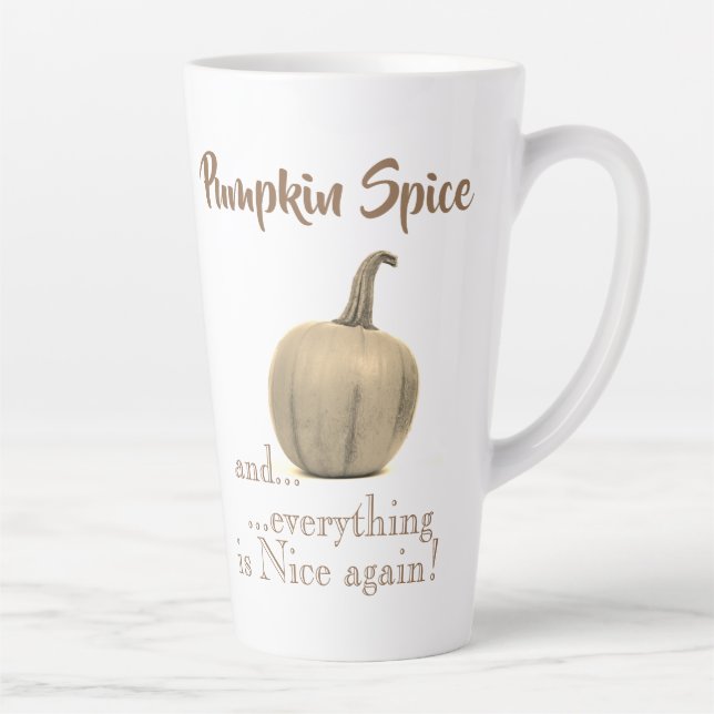 Tasse Latte Épice Citrouille doré tendance (Droite)