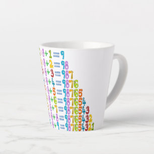 Tasse Latte Équations mathématiques amusantes glacières