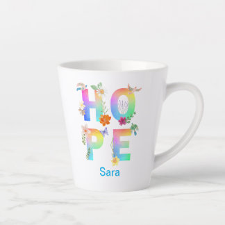 Tasse Latte Espérer Motivation artistique positive Inspiration