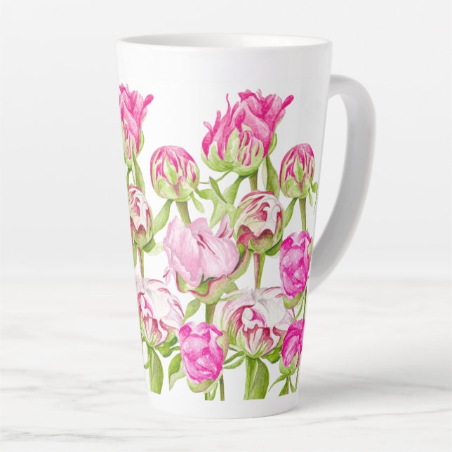 Tasse Latte Espoir sur une grosse tôle (Angle droit)