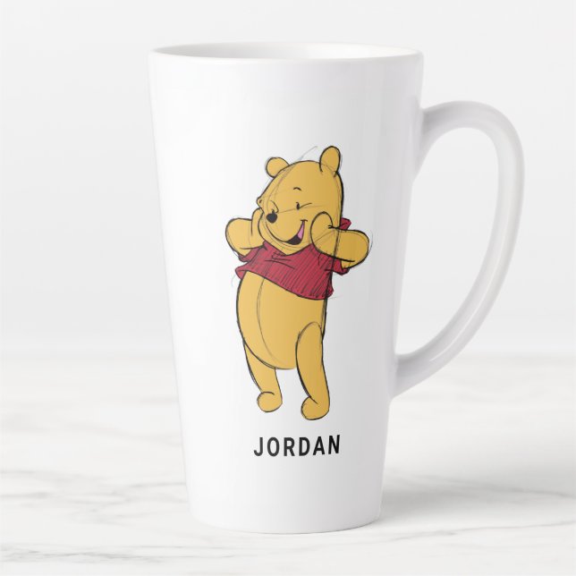 Tasse Latte Esquisse Winnie l'ourson (Droite)