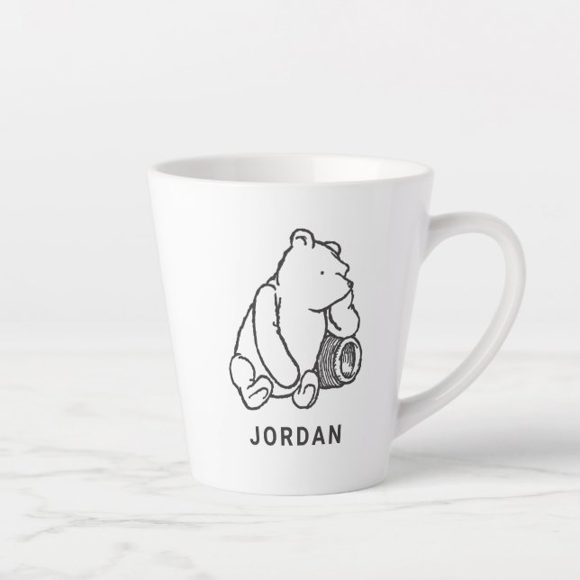 Tasse Latte Esquisse Winnie l'ourson 2 (Droite)