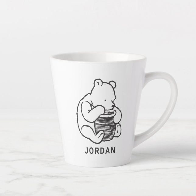 Tasse Latte Esquisse Winnie l'ourson 3 (Droite)