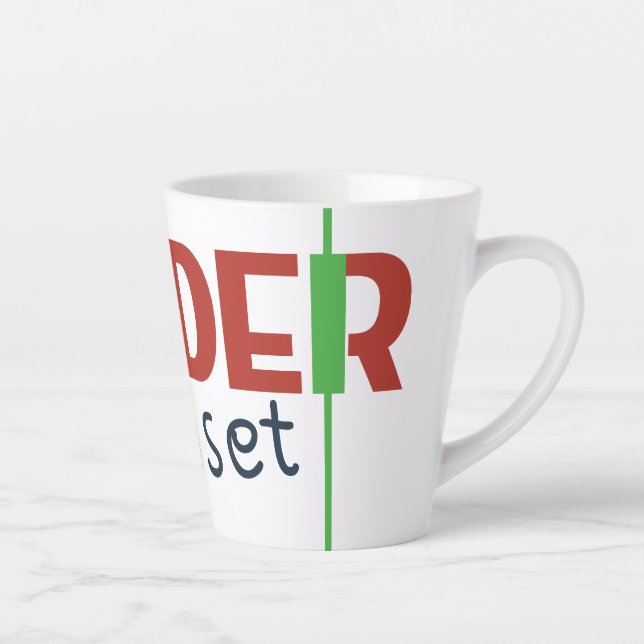 Tasse Latte État d'esprit du trader – Trading axé sur la disci (Droite)