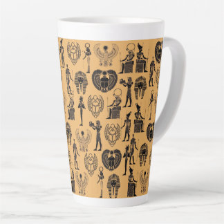 Tasse Latte Eternal Sands: Egyptian Antique Elegance for Time
