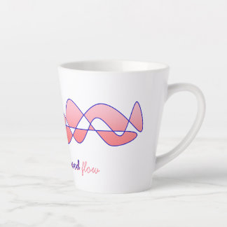 Tasse Latte Éternel "Allez avec le bon flux" Indigo Rose