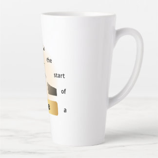 Tasse Latte "Every Fall Is the Start of a Rise – Leap of Hope"