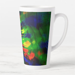 Tasse Latte Explosion arc-en-ciel