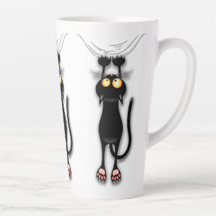 Tasse Latte Fabric de Cat funny