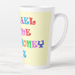 Tasse Latte Fabriqué pour Michael gros mots d'amour