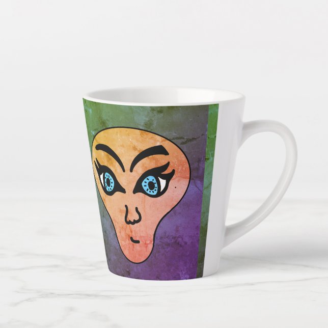 Tasse Latte Face alien (Droite)