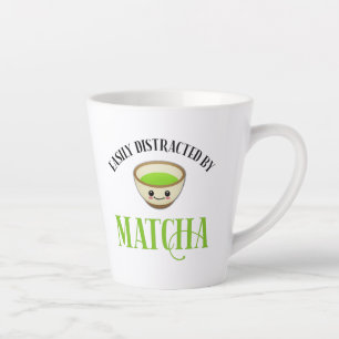 Tasse Latte Facilement Distrait Par Matcha