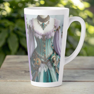 Tasse Latte Fairytale Spring Pastel Floral Gown