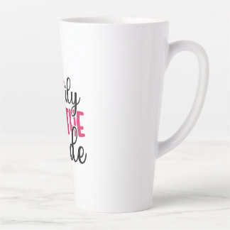 Tasse Latte Famille mariage De La Mariée