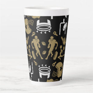 Tasse Latte Fan de football américain