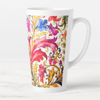 Tasse Latte Fantastique design florentin Feuilles