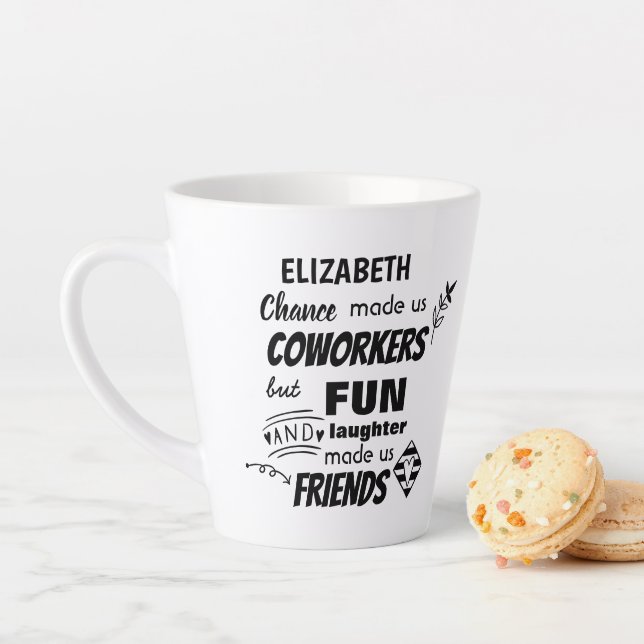 Tasse Latte Farewell Coworker Boss - nous sommes amis Custom (En situation)