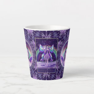 Tasse Latte Fée de pluie violette