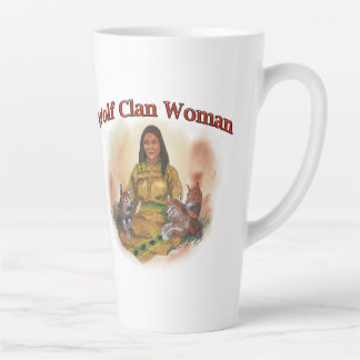 Tasse Latte Femme du clan du loup de Cherokee