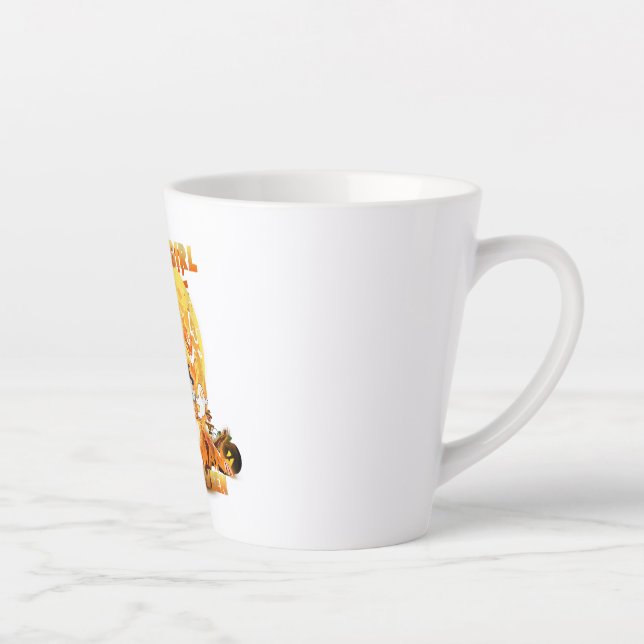 Tasse Latte Femmes juste une fille qui aime Poméranie (Droite)