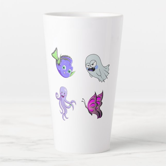 Tasse Latte Femmes Tee - shirts, Chemises hommes (Devant)