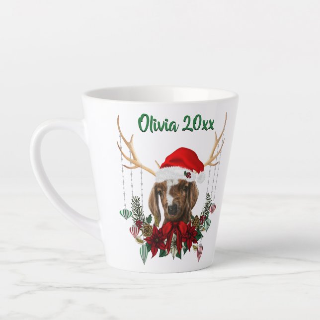 Tasse Latte Festif Noël Boer Chèvre Kid (Gauche)