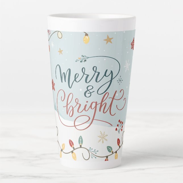 Tasse Latte Festif Winter Wonderland Holiday (Devant)