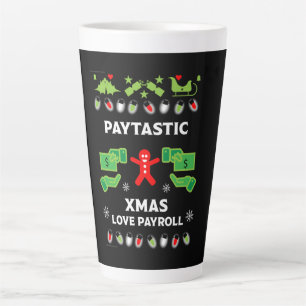 Tasse Latte Fête de la paye de Noël