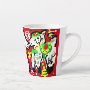 Tasse Latte Fête de Noël des Trois Llamas