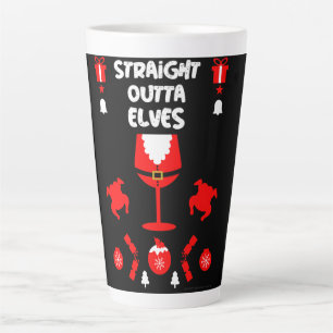 Tasse Latte Fête de Noël laide au bureau