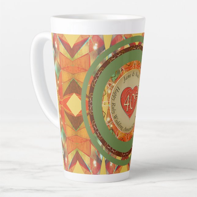 Tasse Latte Feu de latte (Angle gauche)