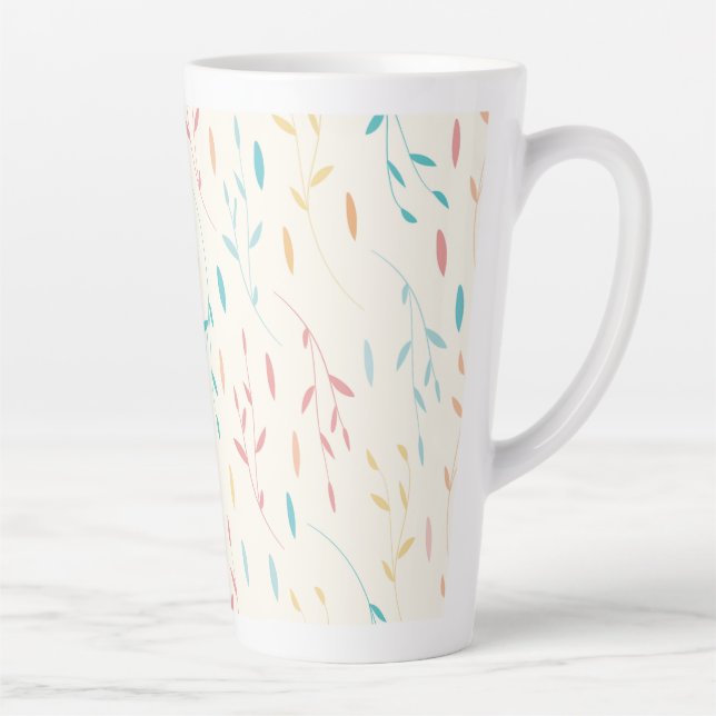 Tasse Latte feuille d'arbre (Droite)