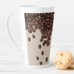 Tasse Latte Fèves de café