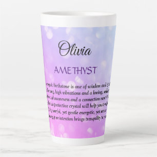 Tasse Latte Février Birthstone Amethyst conception