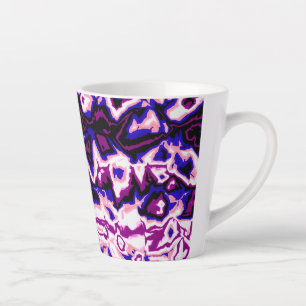 Tasse Latte Fidèle Bohème Rétro Marbré Rayures Fierté Genderfl