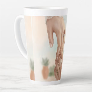 Tasse Latte Fille Bohème Élégante Esthétique Fém