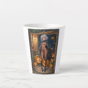 Tasse Latte Fille d'anime d'Halloween Trick or Treat Body Pain