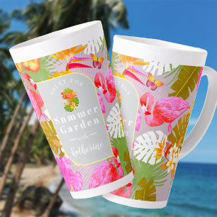 Tasse Latte Flamant rose Garden Grey