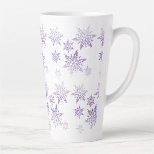 Tasse Latte Flèches de neige pourpres