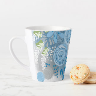 Tasse Latte Fleur abstrait moderne