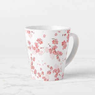 Tasse Latte Fleur cerise 2