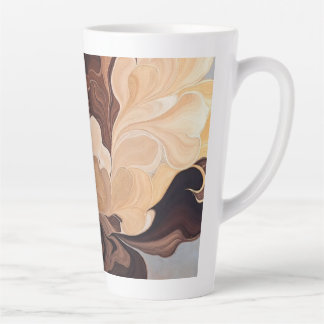 Tasse Latte Fleur de Terre Dorée