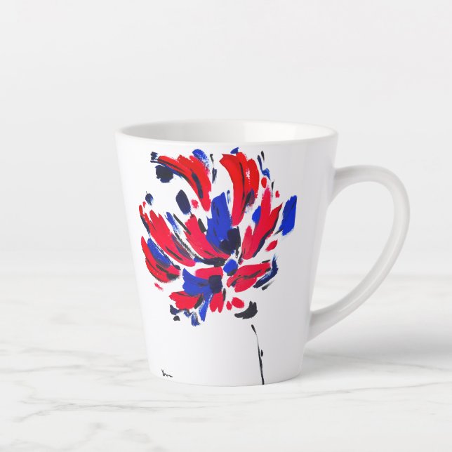 Tasse Latte Fleur éclatée (Droite)